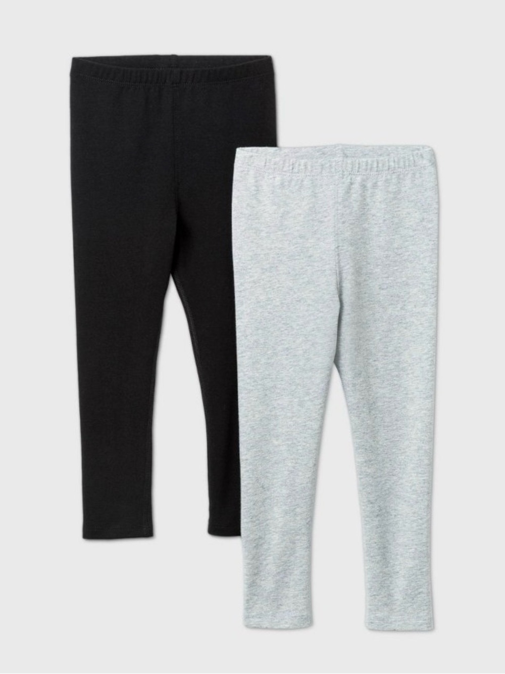 NWT Cat & Jack Girls 2 pk adaptive leggings size 3T (Black & Gray)